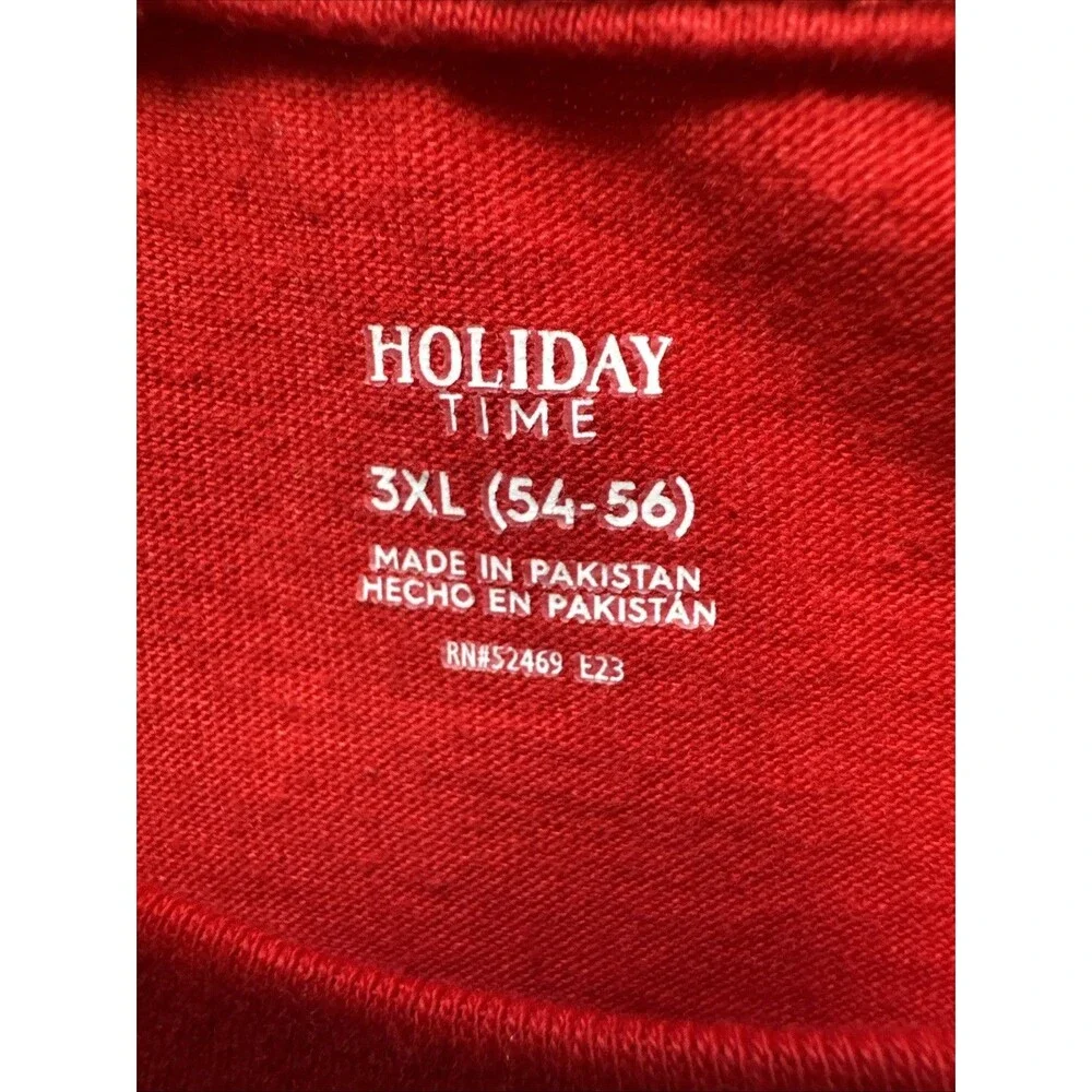 Christmas Santa T-Shirt Men’s 3XL Don't Stop‎ Believing Red Holiday Time Journey